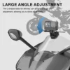 Motorcycle Windshield Mounting Clamp Aluminum Mount For GoPro Hero 12 11 10 9 Insta360 X3 DJI Action 3 Action Camera Accessories 4