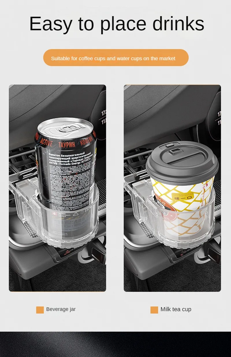 Auto tassen halter Klimaanlage Auslass Auto Wasser becher halter multifunktion aler Auto Getränke halter Auto Dekoration Zubehör – Detail 4