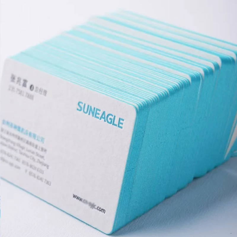 200PCS Premium Painted Edge Business Card Luxury Color Edge Name Cards ...