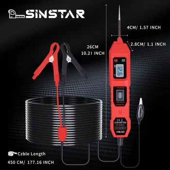 Newest Automotive Circuit Tester Digital Test Electric Voltage Power Test System Probe Detector Car Voltage Tester Test tool 1