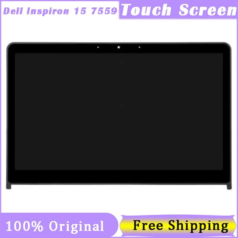 

Сенсорный экран 15,6 дюйма для Dell Inspiron 15 7559 4K UHD 3840*2160 40 Pin LP156UD2 SPA1, сенсорный ЖК-экран в сборе с рамкой
