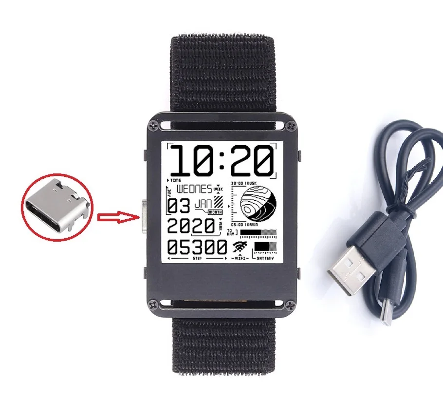 รูปสินค้า นาฬิกาอิเล็กทรอนิกส์ DIY ESP32 ปรับแต่งได้