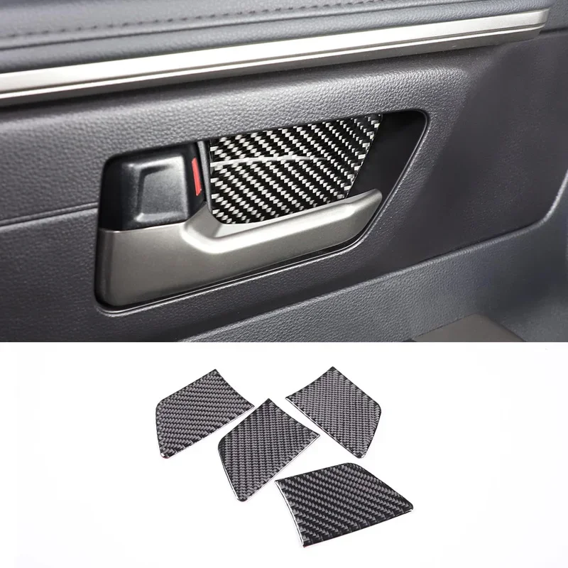 

For Toyota Tundra 2022-2023 For Toyota Sequoia 2022-23 Soft Carbon Fiber Car Inside Door Bowl Cover Trim Sticker Car Accessories