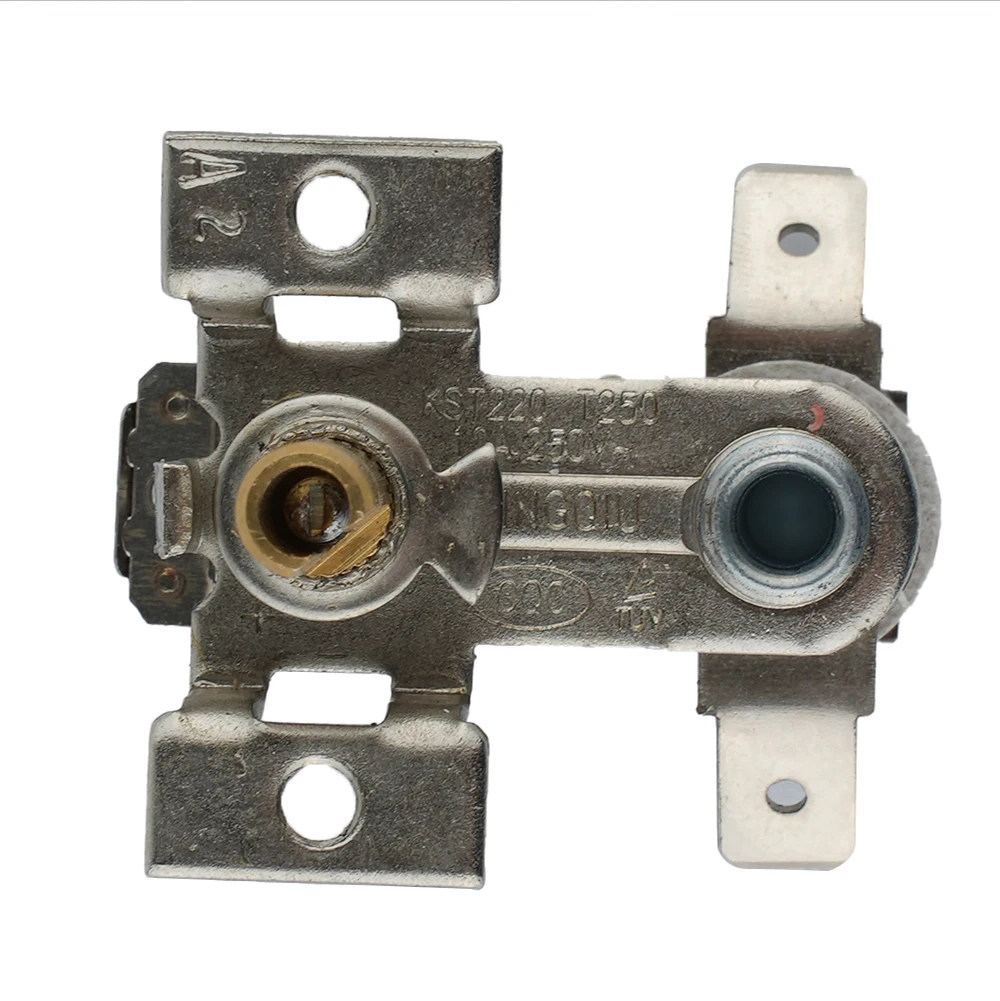 Ac 250v 16a 10a Adjustable 90 Temperature Switch Bimetal Heating
