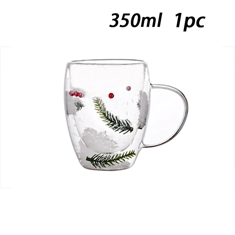 Tazas de café de vidrio transparente de doble pared con flor seca, taza de  vidrio doble aislada para bebidas frías y calientes, taza de café expreso  capuchino Latte - AliExpress