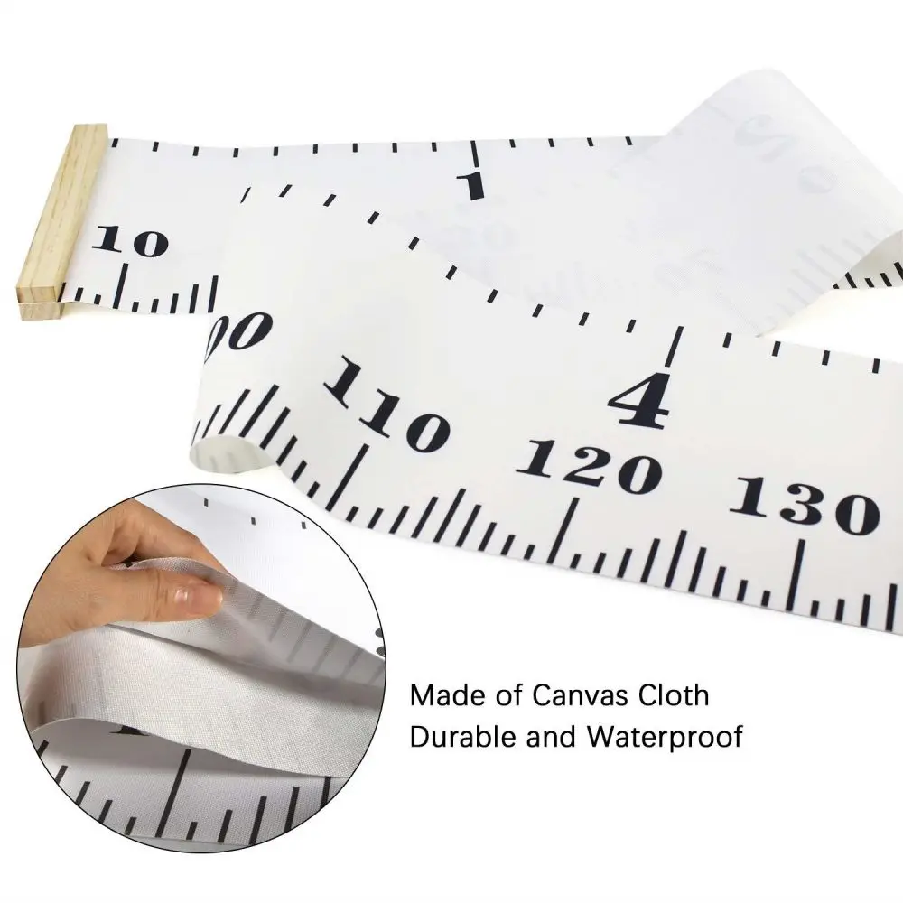 1pc Handing Ruler Wall Decor for Kids,Baby Growth Height Chart, Canvas Removable Height Growth Chart ,Children's Room Decor