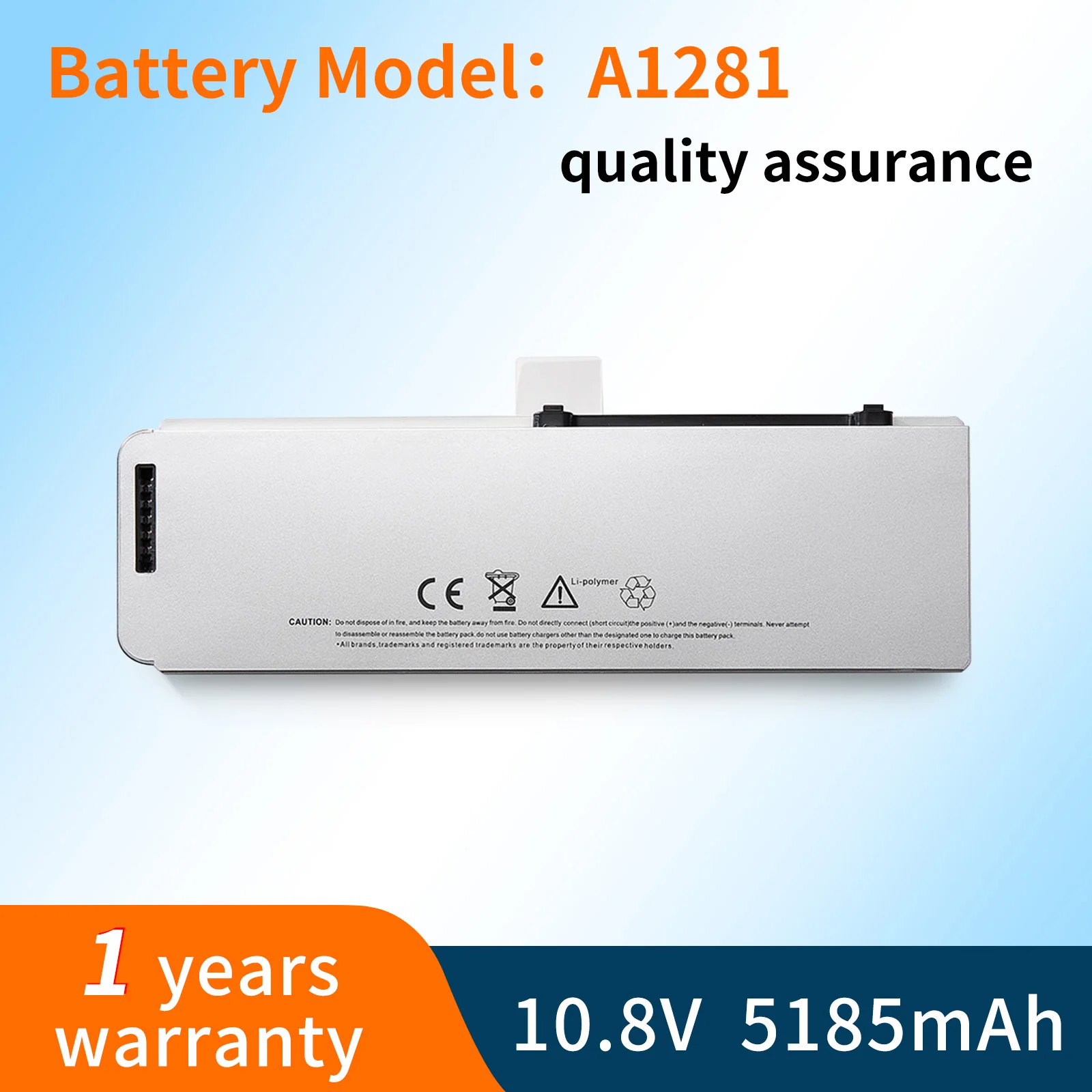 BVBH Laptop battery A1281 for Apple MacBook Pro 15 A1286 Aluminum Unibody Series(2008 Version) MB470*/A 10.8V 50WH