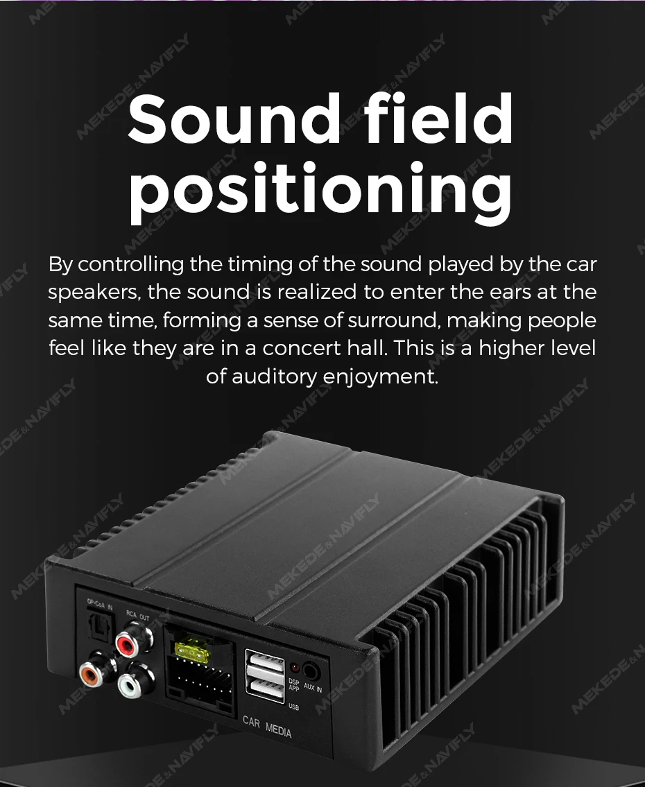 MEKEDE Plug And Play 80WX4 автомобильный DSP усилитель для Android ...