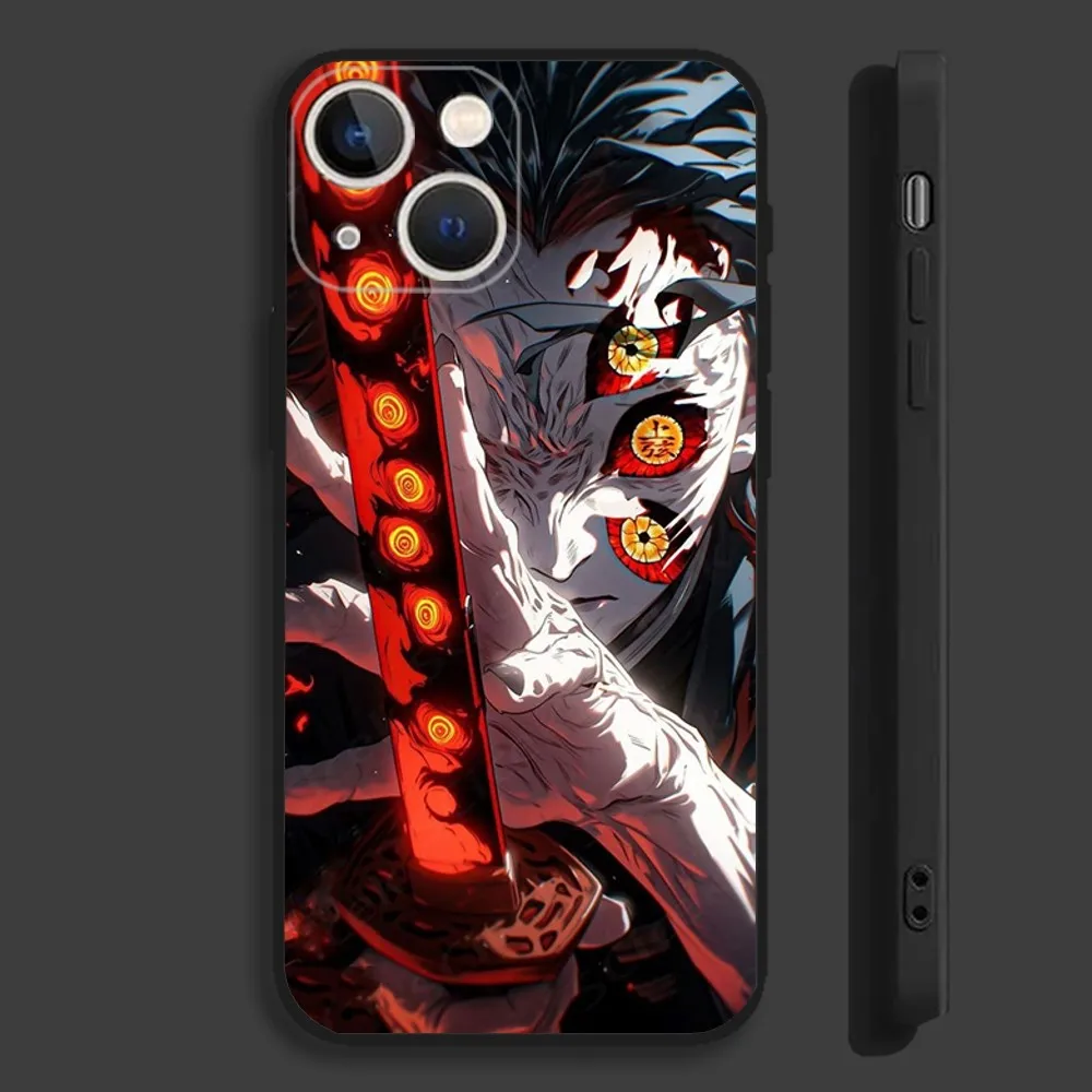 Chic K-Kokushibo Anime Art Soft Black Phone Case