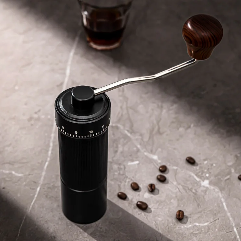 Sb8ef62a127ce43e799ce05c60543e145B Manual Coffee Grinder CNC Stainless Steel Espresso Hand Bar Accessories Tool Grain Grinders High Quality Portable Coffee Maker