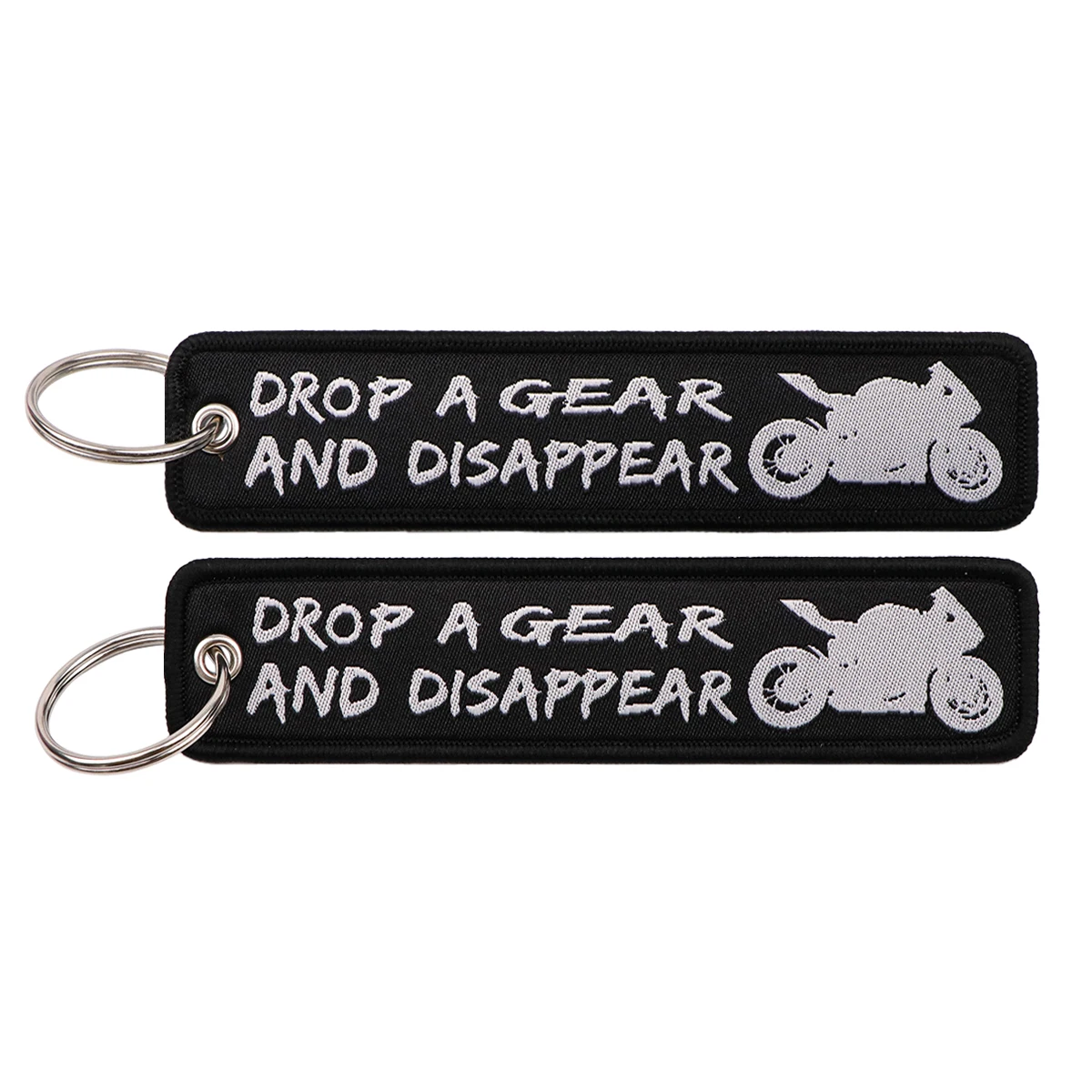 Humorous Embroidered Keychain - Key Ring Holder Accessory and Gift
