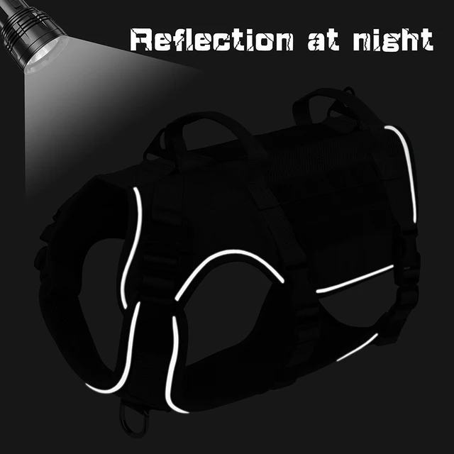 Tactical Military Dog Harness Durable Nylon Dogs Vest Harness with Handle For Pet Training Medium Large Dogs German Shepherd 5