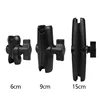 Double Socket Ram Mount Support Holder Clamp Compatible with 1 Inch 25mm Ball Mount Boule Ram Motorcycle Accessories 1