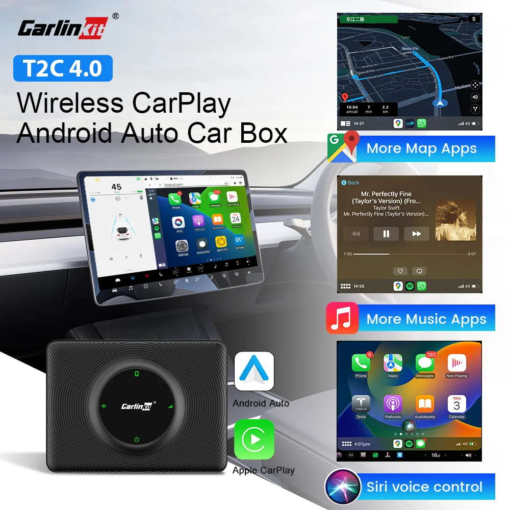 T2C40CarPlayWirelessAndroidAutoForTeslaModel3ModelYSX