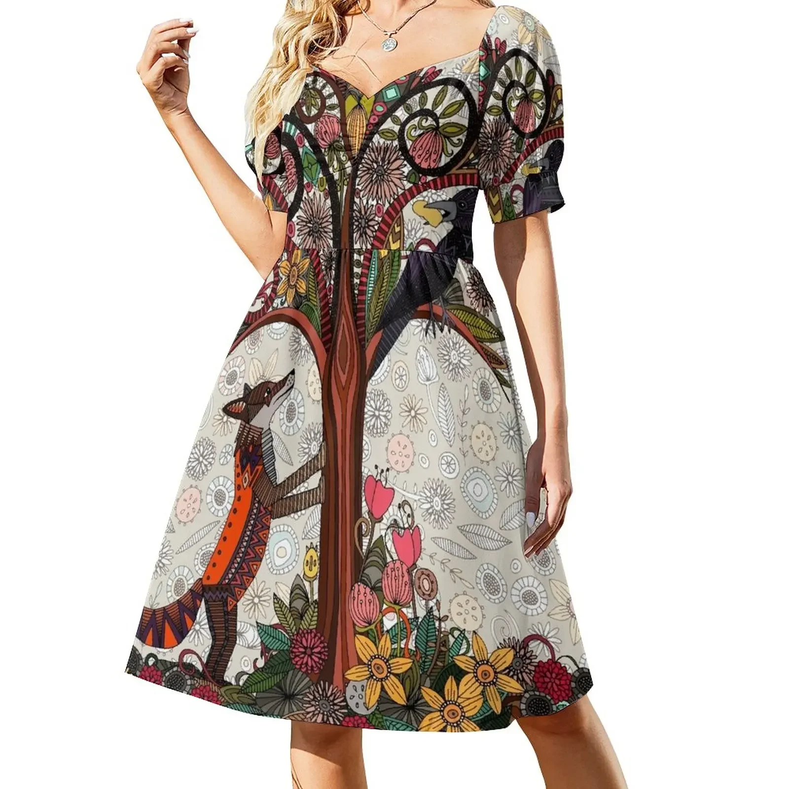 

fox and crow Sleeveless Dress elegant women's dresses sale loose summer dress beach outfits for women summer women's dress 2024