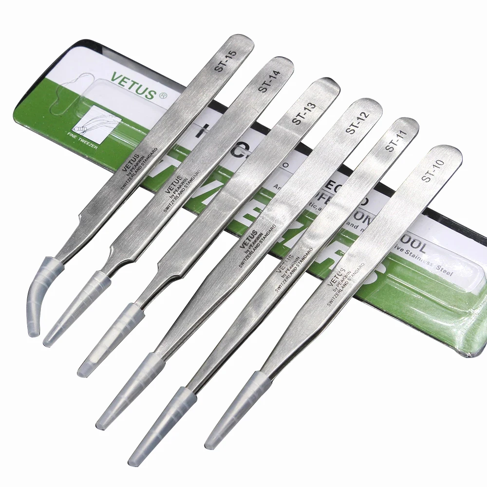 VETUS Stainless Steel Tweezers Set Maintenance Tools Kits 1PCS