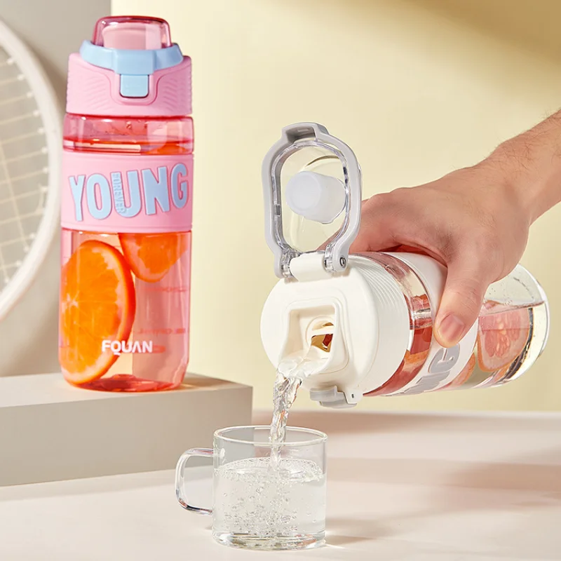 

New Sport Water Bottle 640/780Ml Portable Tritan Plastic Water Bottles with Lid Filter for Outdoor Drinkware Free Shipping