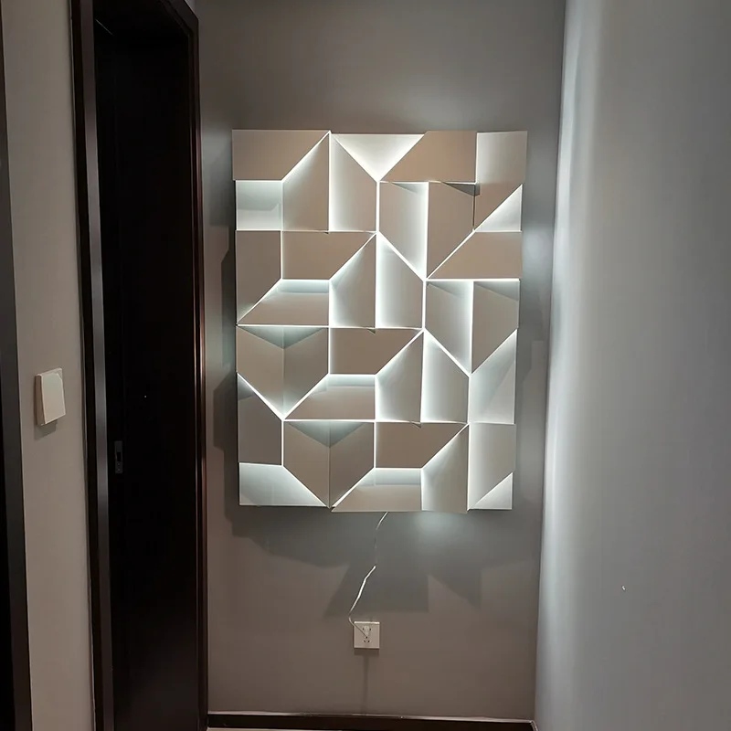 

Современная светодиодная настенная лампа с тенями, креативные настенные бра, домашний декор для гостиной, спальни, столовой, настенная лампа-бра для коридора, освещение