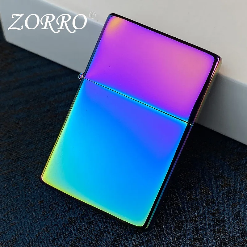 Zorro Original Kerosene Lighter Retro Creative Pure Copper Shell Antivento Ottone Sigaretta Motore A Benzina Accessori Per Fumatori