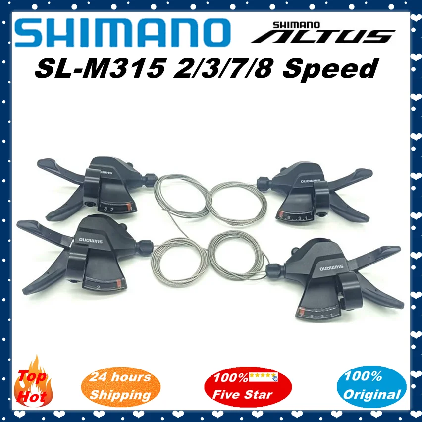 Shimano Altus SL M315 2x7 2x8 3x7 3x8 Speed Trigger Shifter Rapidfire Plus Set