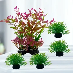 Aquarium Decor Set: Lush Artificial Plant Ornaments (P2523)