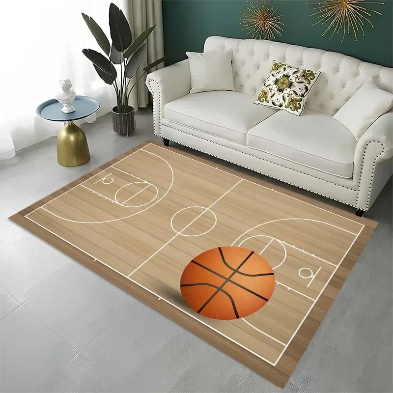 Basketball pattern carpet home decor living room bedroom carpet kitchen balcony non-slip mat bathroom accessories birthday gift