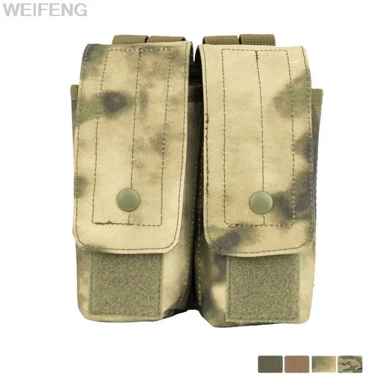 

Tactical Molle Magazine Pouch AK 47 M4 AR15 7.62/5.56mm Double Rifle Mag Bag Cartridge Holder for Airsoft Hunting Military