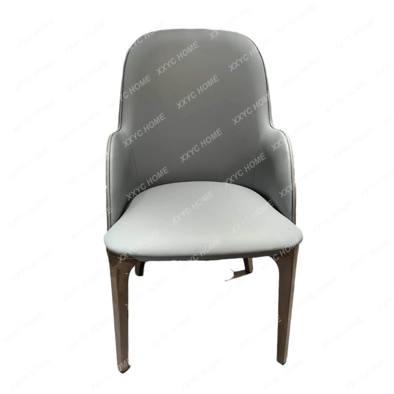 

Italian Solid Wood Light Luxury Modern Dining Table and Chair Furniture Minimalist Dining Chair Sales Office NegotiationArmchair