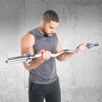 Chrome Curl Barbell Bar 1