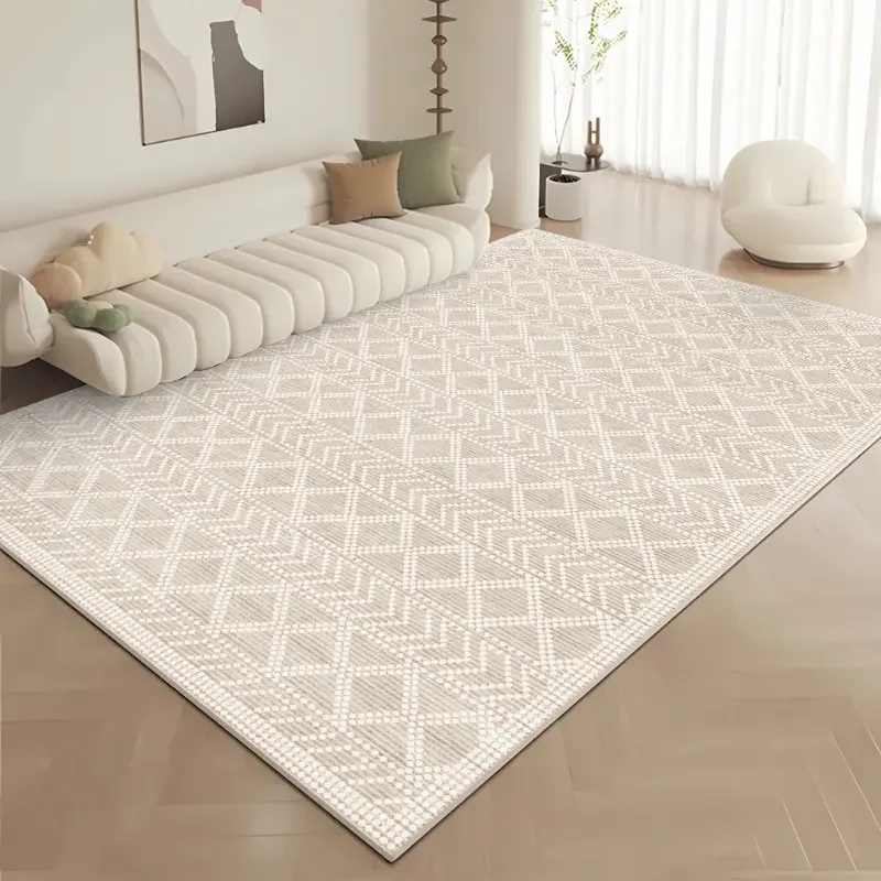 VIKAMA Nordic Wohnzimmerteppich, Sofatisch-Unterlage, rutschfeste Schmutzfangmatte, Schlafzimmer-Garderobenteppich, Heimdekoration – Detail 2