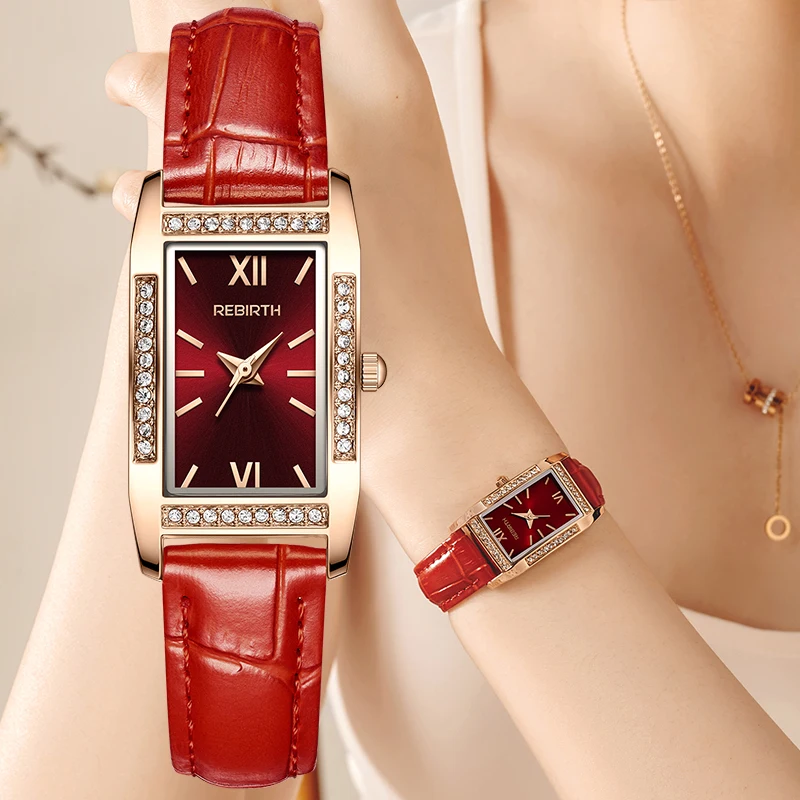 Luxury Women's Leather Creative Wrist Watches 2023 For Ladies Fashion Quartz Wrist Watch Female Clock Montre Femme Reloj Mujer