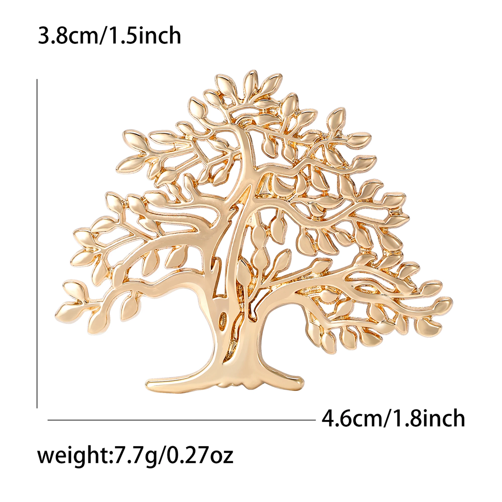 Luxus Emaille Glücksbaum Broschen für Frauen Unisex Perle Pflanze Pins Casual Party Zubehör Mode Geschenke Freunde Dekoration – Detail 12