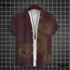 Men's Shirt Year Of The Dragon Totem 3D Printed Short Sleeve Large Size Loose Top 2024 Happy New Summer Sty 4