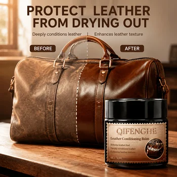 Balsamo Condizionante Naturale per Pelle da 1oz, Adatto per la Cura, il Ripristino e la Protezione della Pelle - Formula Non Unta per Scarpe, Auto, Mobili