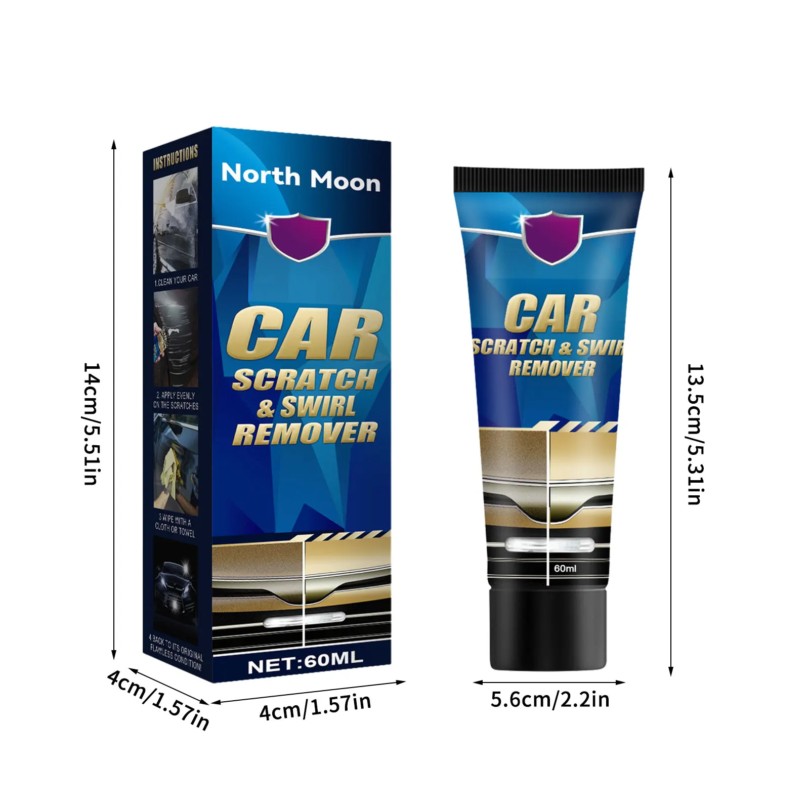 Paint Scratches Remover Kit Car Scratches Repair Cream Polishing And Waxing Kits Rubbing Compounds For Car Paint Restorer For