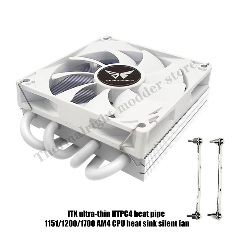 Metalfish Z39 Heat Pipe Cpu Radiador para Intel 115x Amd Am4 39 mm Altura Itx Mini Case Ventilador Pwm Comcontrole de Temperatura - Imagem 5