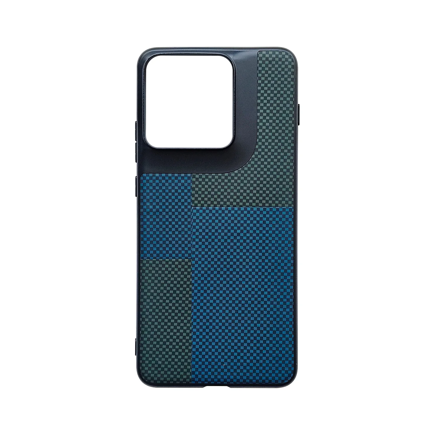Luxury PU Leather TPU Kevlar Striped Shockproof Back Case