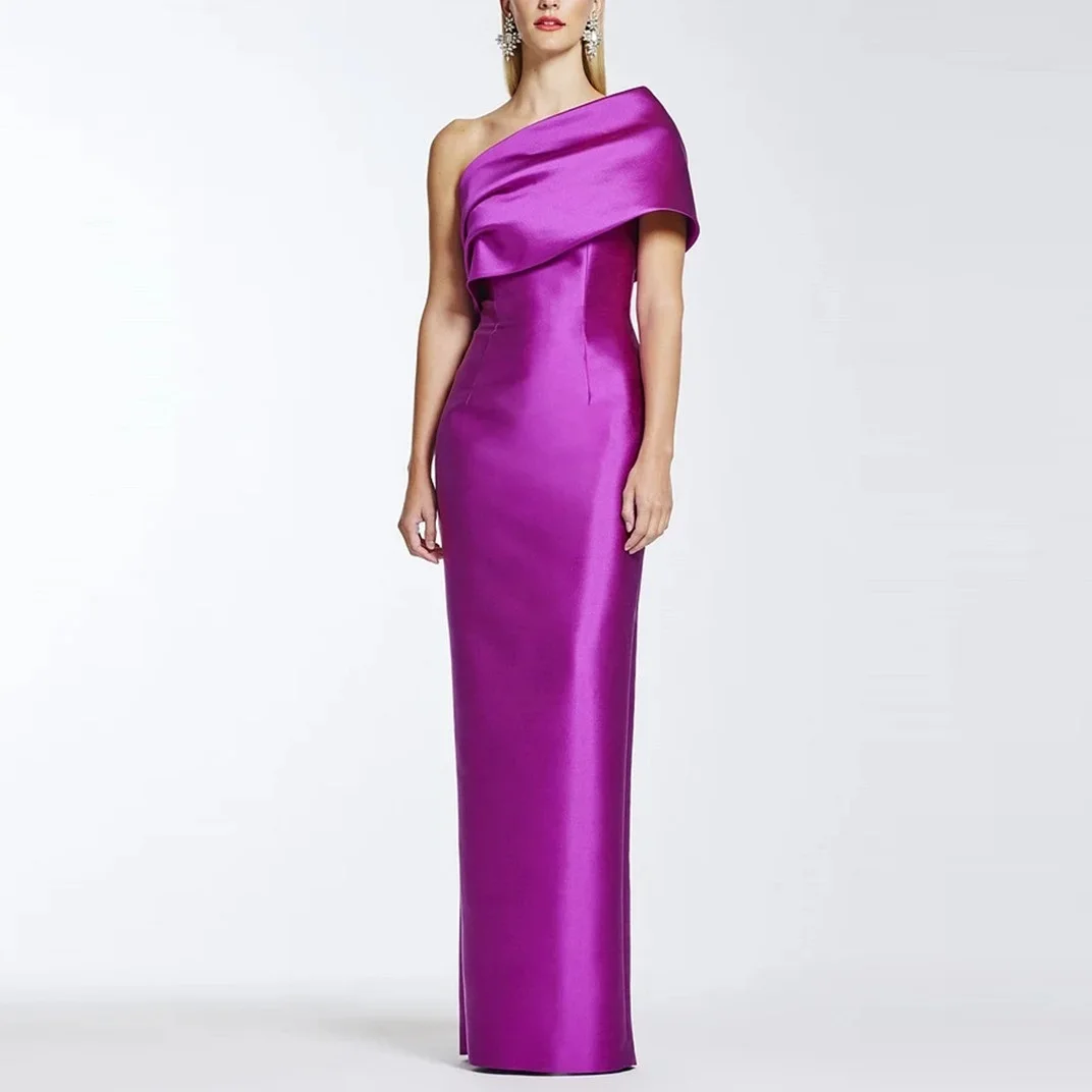 

Purple Off The Shoulder Lace Prom Dress Women Vestidos Back Sleeveless Appliques Evening Dress Plus Size