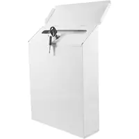 1Pc Iron Suggestion Box Retro Mailbox Home Outdoor Locking Letter Box Wall Mount Mailbox Metal Post Box Garden Supplies 2