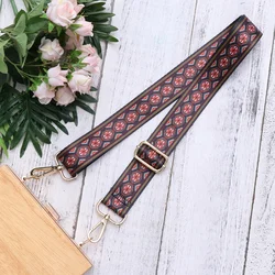 Wide Bag Shoulder Strap Adjustable Stylish Printing Replacement Belt Ethnic Style Strap Bag Accessory
