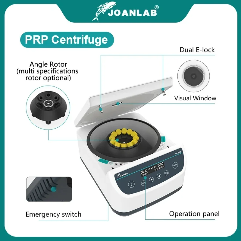 JOANLAB Centrifuge Machine Cgf Plasma Centrifuge Laboratory For 2/5/10ml Blood Collection Tube And 15/50ml Tube