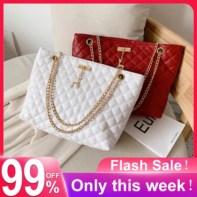 PU Leather Chain Handbag Large Bolsas Top-handle Bags Shoulder Totes  Crossbody Bags for Women Female Designer Luxury 2023 Trend - AliExpress