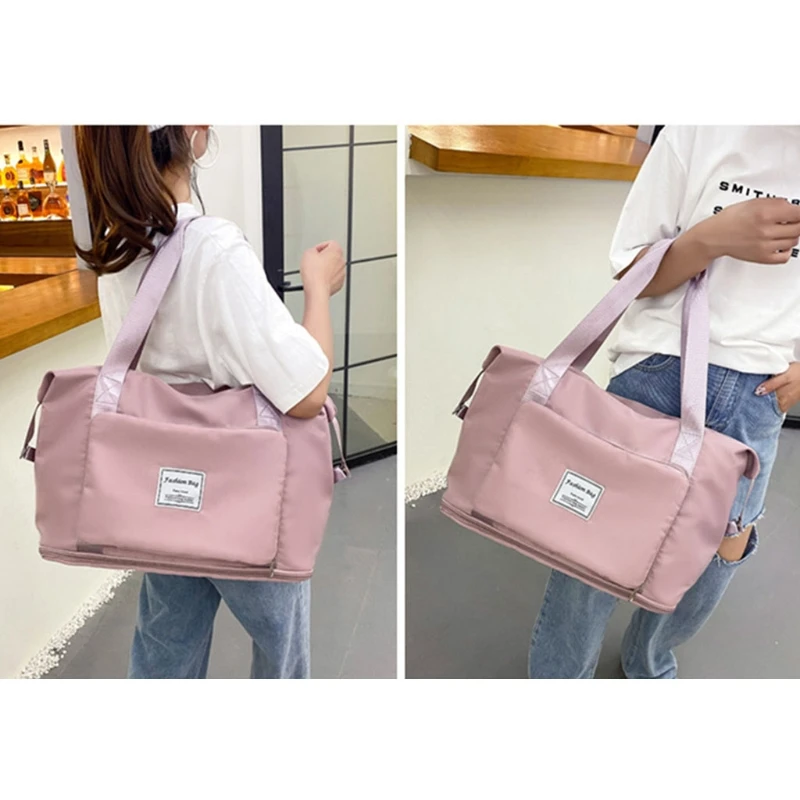 Large Capacity Folding Travel Luggage Storage Bag Waterproof Oxford Cloth Handbag for Men Women Duffle Bag