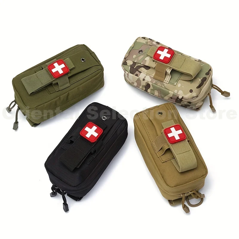 

1 шт. портативный тактический комплект первой помощи, тактическая медицинская сумка, поясная сумка, военный веер, слинг-сумка, подходит для кемпинга, пешего туризма