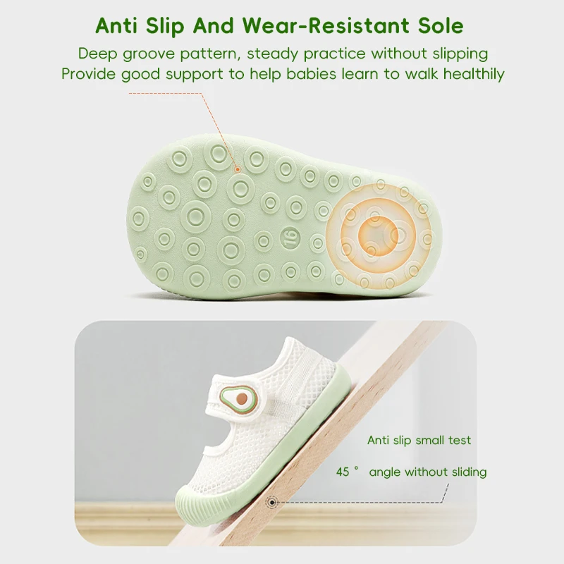 AIBEDILA Baby Casual Shoes Toddler Girls First Walkers Soft Sole Breathable Mesh Tennis Tennis Shoes Kids Antislip Infantil 4