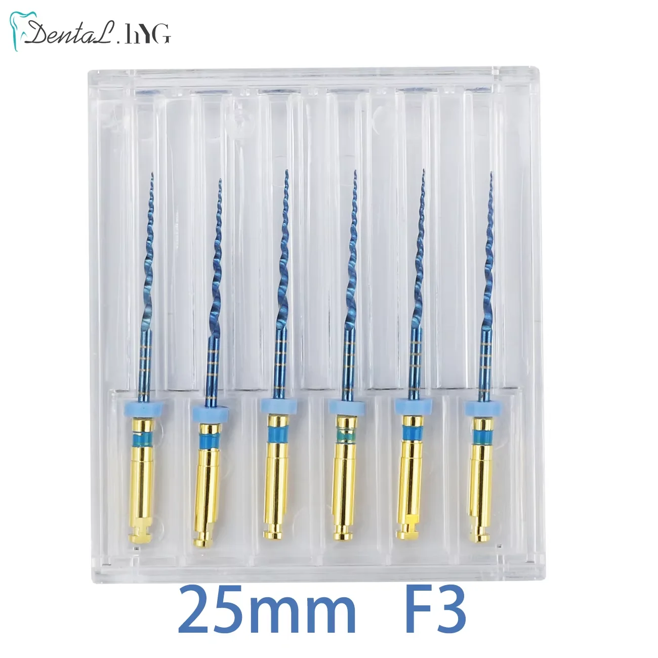 Premium Gold Endodontic Rotary Files - Nickel Titanium Dental Instrument