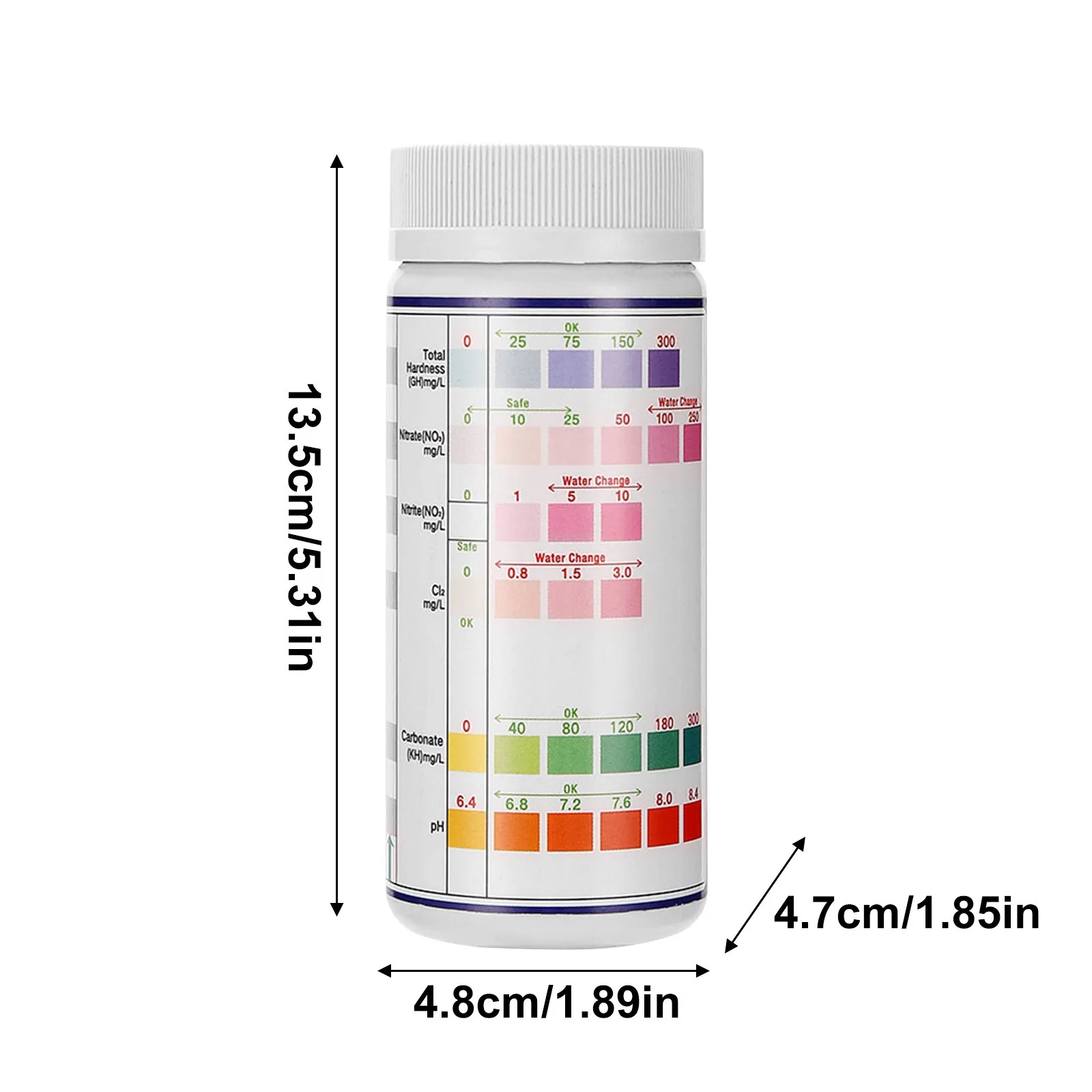 quarium Test Strips For Fish: 6 In 1 Fish Tank Water Testing Kit For Aquarium Pond-Accurate Testing Nitrate Nitrite Hardness