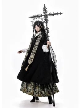 A new Chinese-style heavy industry woven gold skirt shirt Hanfu set