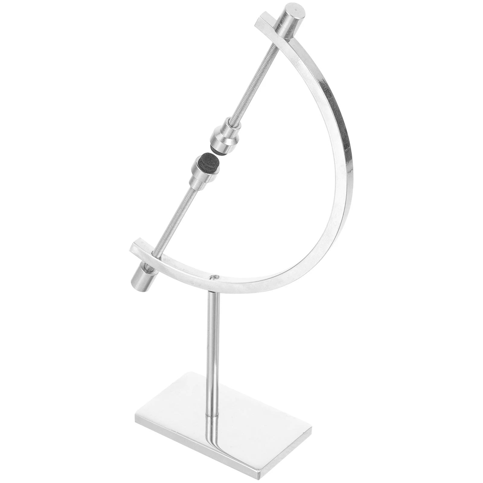 

Adjustable Metal Sphere Holder Stand for Displaying Crystals, Glass Globes, and Minerals