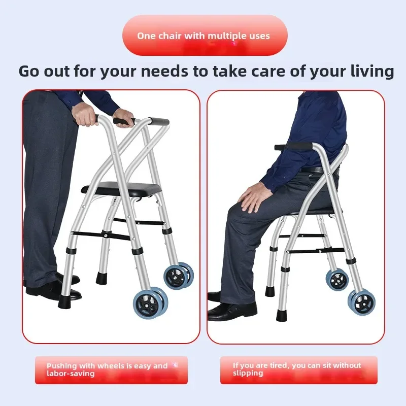 Rehabilitation Walking Aid,Walking Aid for The Elderly,Anti-fall Trolley,Walking Armrest,Walking Stick Walker,Walker